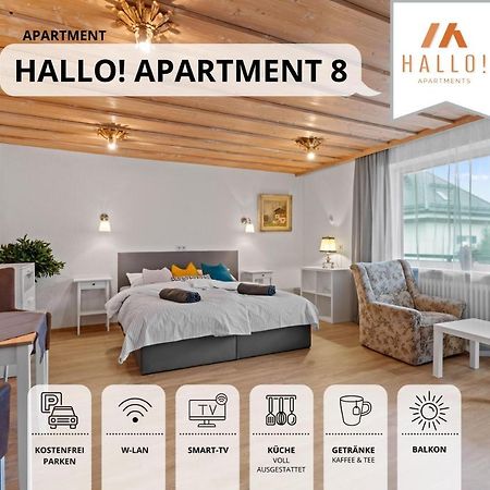 Sehr Gemuetliche Ferienwohnung In Bester Lage Mit Grossem Sonnenbalkon L Innenstadtnaehe L 1 Minute Zum Bahnhof L Kueche L Tv L Free-Wlan L Willkommen Im Hallo!-Apartment 8 Bad Wörishofen Eksteriør bilde